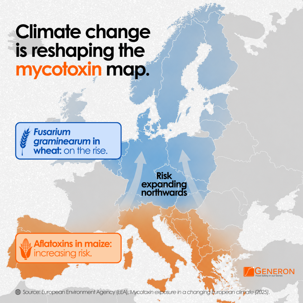 climate change and mycotoxins map of europe